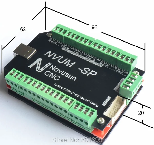 6 оси USB Mach3 карты 100 кГц Интерфейс Совета CNC Шаговые двигатели Драйвер