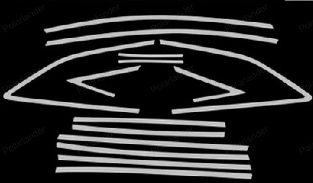 Лучшие продажи автомобильный Стайлинг нержавеющая сталь полностью обшивка окна