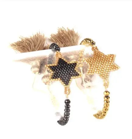 OAIITE MIYUKI браслет ювелирные изделия Pulseras Mujer Moda дропшиппинг новые золотые браслеты со звездами женские летние пляжные ручной работы