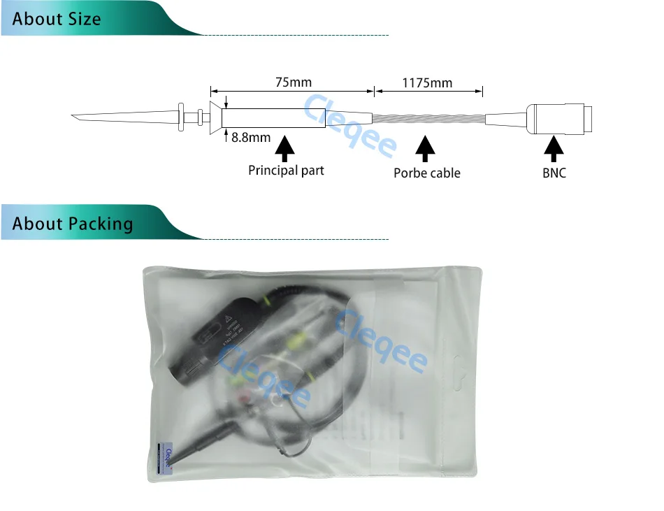P6500 1 шт. DC-500MHz Tektronix щупы осциллографа BNC защитный Кепки Тесты зонд для осциллограф hp