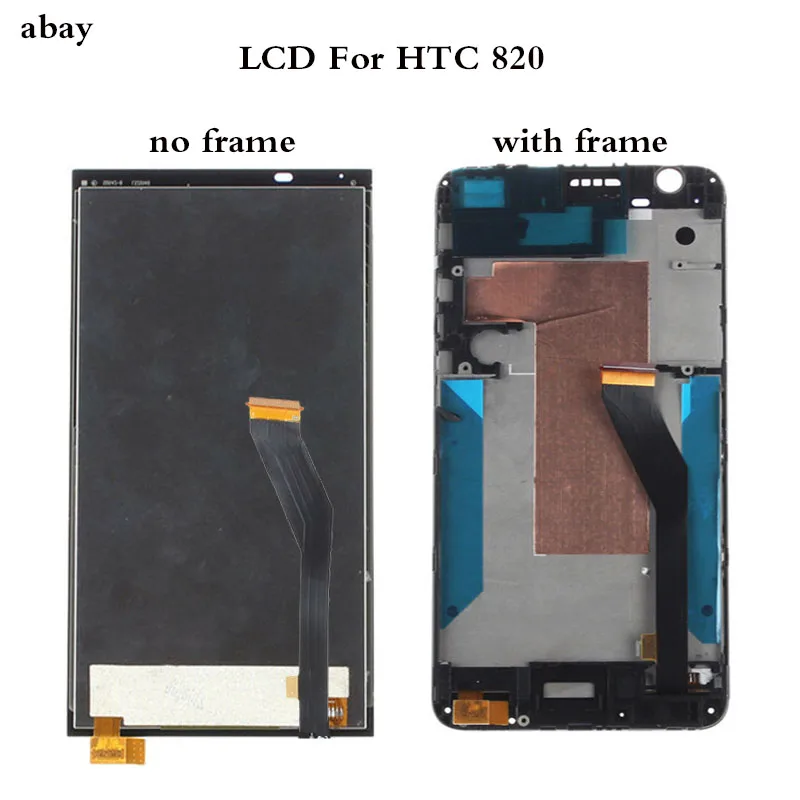 ЖК дисплей 5 дюйма для HTC Desire 820 сенсорный экран с рамкой дигитайзер в сборе