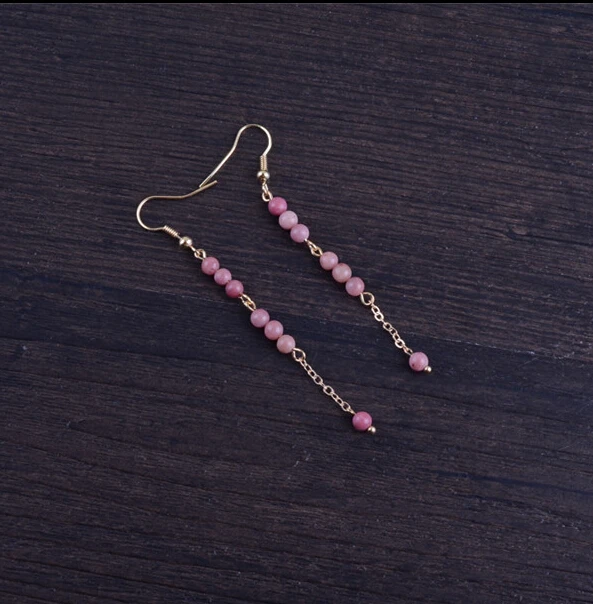 ZCD серьги 509 + оригинальный винтажный гранат длинный корейский темперамент все