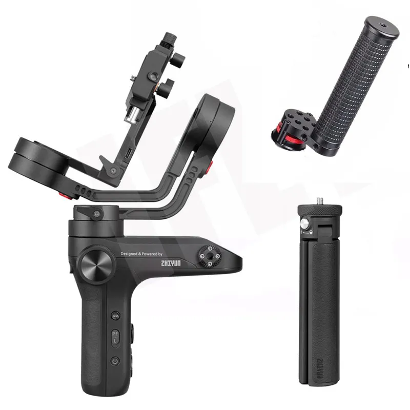 with hand grip Zhiyun Weebill LAB 3-осевой ручной карданный стабилизатор для беззеркальной камеры sony A7R3 A7S2 A7M3 A6300 A6500 Lumix GH5 PK Crane 3 - Цвет: with hand grip
