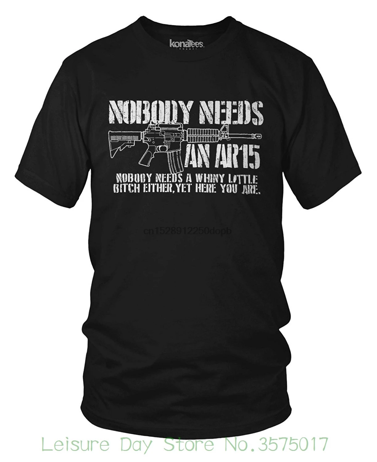 Футболка с короткими рукавами хлопковые футболки Ar-15 Nobody Need A Whiny Bitch | Мужская
