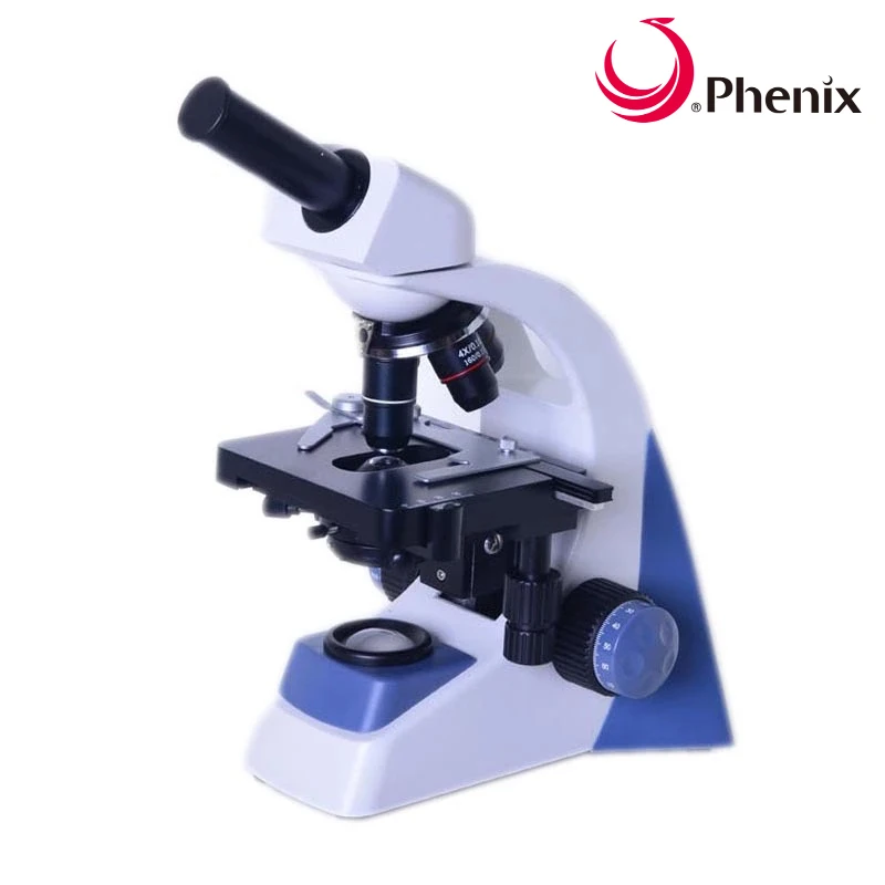 Phenix 40X-1000X студенческий Биологический микроскоп монокулярная труба для