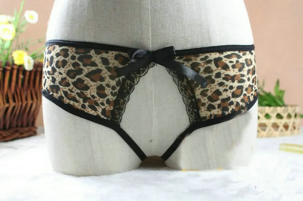 Floral Sexy Underwear Crotch Women Erotic Lingerie G-string Bikini All Low Open Nightwear Max Lace Rise | Тематическая одежда и