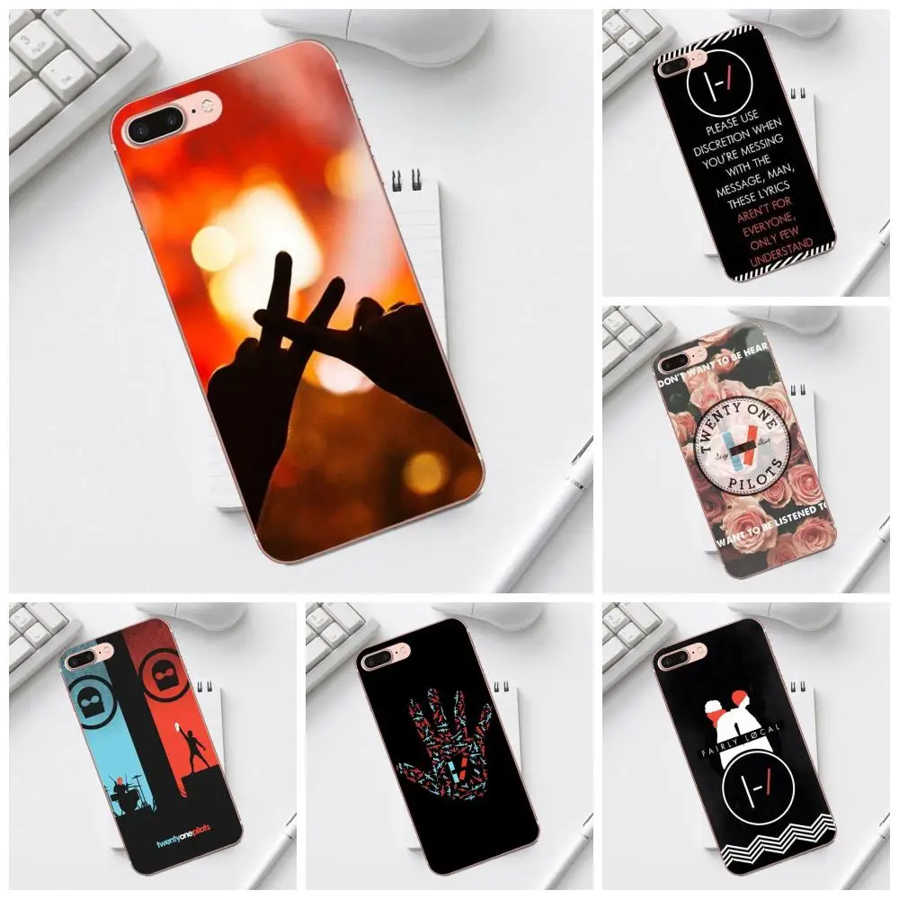 ТПУ чехол для телефона музыкальная группа 21 Twenty One Pilots iPhone X XS Max XR 4 4S 5 5C SE 6 6S 7 8 Plus