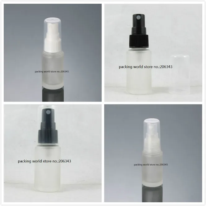 

20ml frosted glass bottle with white/black/transparent spray pump for toner/water/mist sprayer/perfume/toilet cosmetic packing