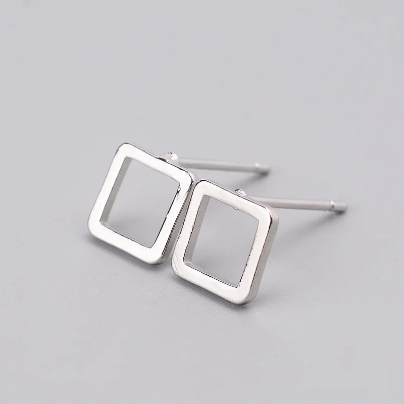 

Docona Punk Fashion Gold Silver Plated Simple T Bar Earrings Women Girl Ear Stud Earring Geoemtric Studs Earring Party Jewelry