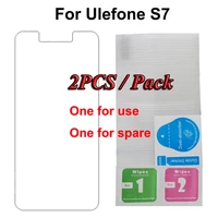 2pcs 2 5d explosion proof tempered glass for ulefone s7 screen protector thin front phone films for ulefone s7 protective glass