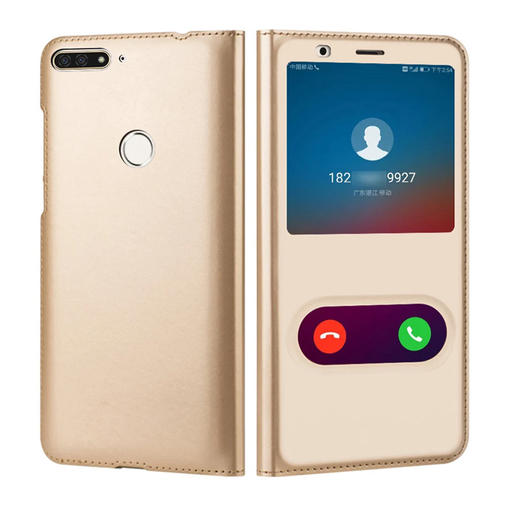 Флип кожаный чехол на Huawei хонор 7C 7A про AUM L41 L29 Honor7A Honor7C Противоударный Телефон