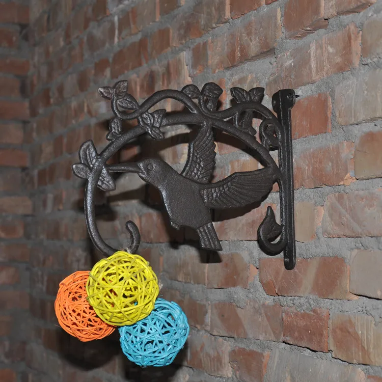 Iron cast hard ware hanging basket bracket hook frame flower pot 22*28 cm | Дом и сад