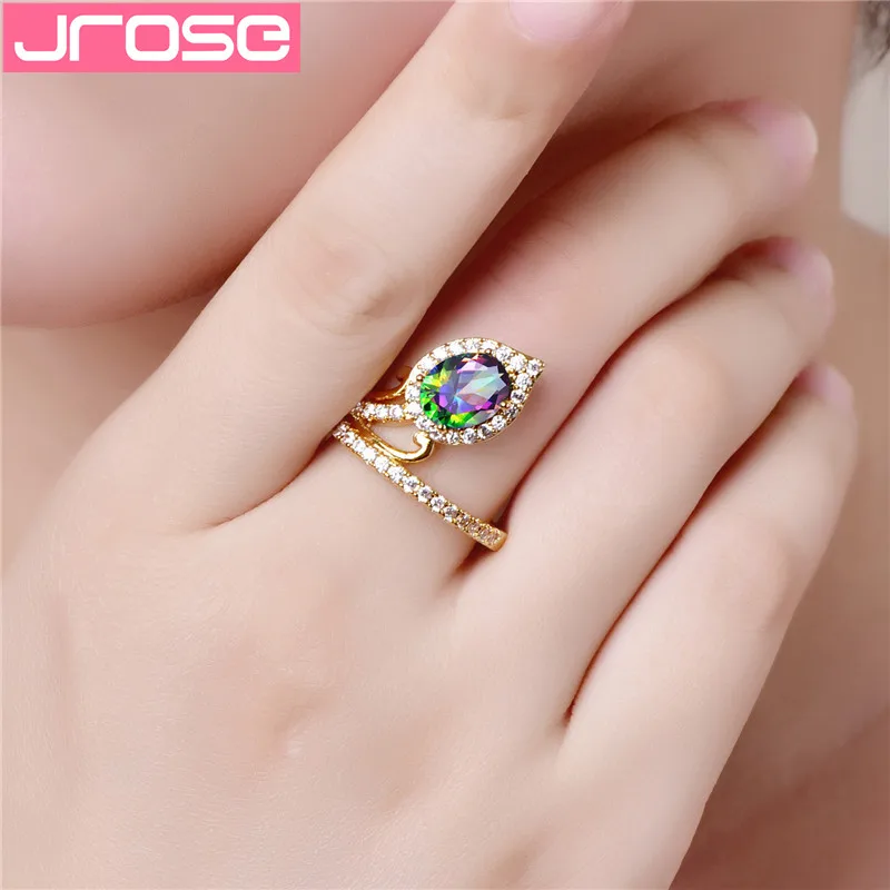 JROSE 2019 новые модные обручальные кольца для женщин серебро 925 ювелирные изделия