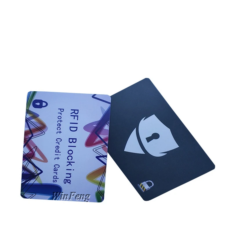 200 шт./лот RFID Блокировка Карты CMYK глянцевая отделка ПВХ анти идентификация краж