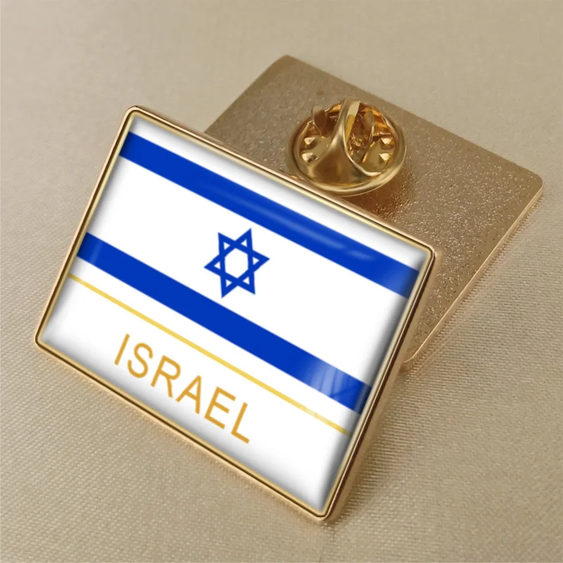 Штифты на лацкане с одним флагом - Окраска металла: Israel-RL