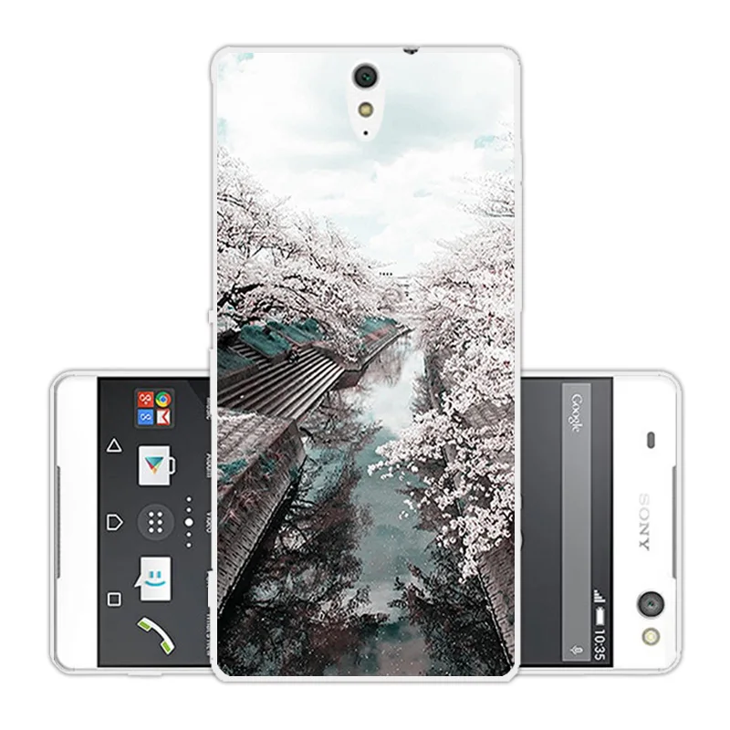 For Sony Xperia C5 Phone Cases Soft Silicone Square Back Cover 6.0 inch Clear TPU for Ultra / Dual E5533 Coque |