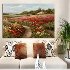 Картина маслом на холсте с полем Поппи, Клод Моне, импрессионист, постеры и принты, Настенная картина для гостиной