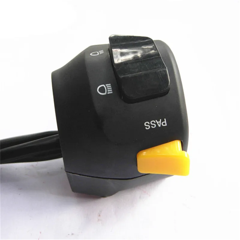 Motorcycle 7/8 Inch Handlebar Control Horn Turn Signal Switch Button Start Motorbike Switches for Yamaha YBR125 | Автомобили и