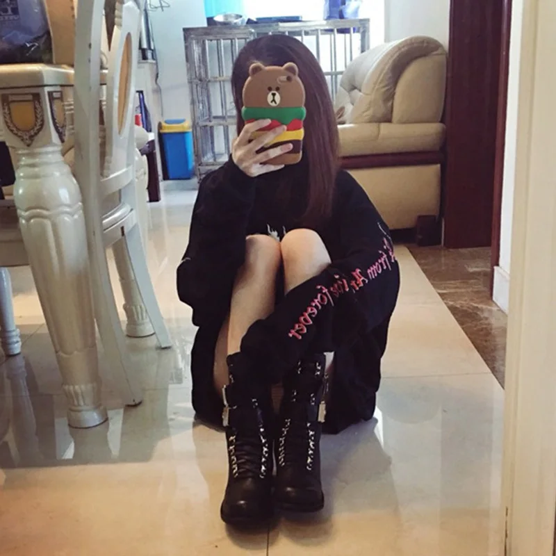 Толстовка Женская с капюшоном на флисе со шнуровкой средней длины|Женские