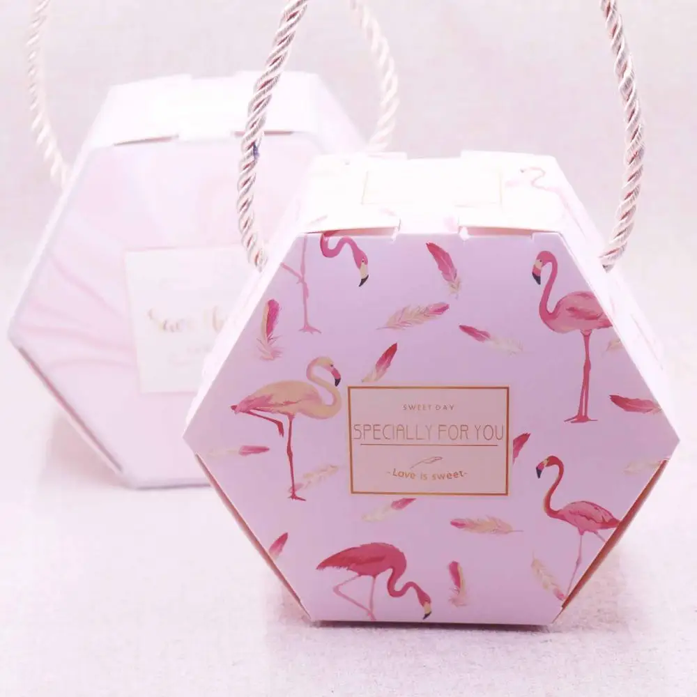 10pcs same as pic Стиль diy 10 шт. Розовый фламинго конфетный мешок коробка для вечерние украшения стола/вечерние события/свадебные любимые подарочные коробки - Цвет: 10pcs same as pic