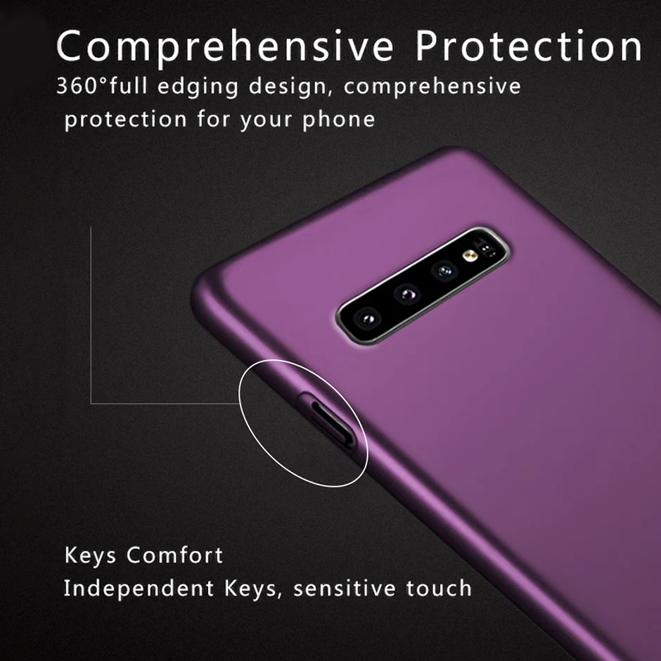 Luxury Frosted Case For Samsung S10 Plus 6.4 inch Hard PC Plastic Phone Back Cover Galaxy S 10 Hosesje |