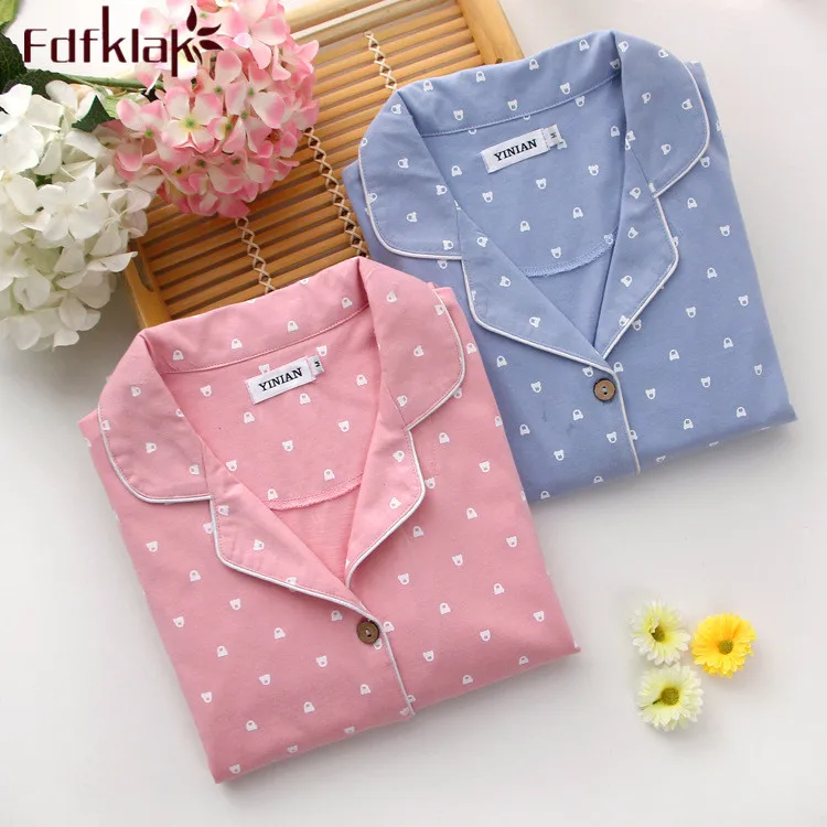 100% хлопок женская зимняя Пижама осенние женские спортивные костюмы с длинным