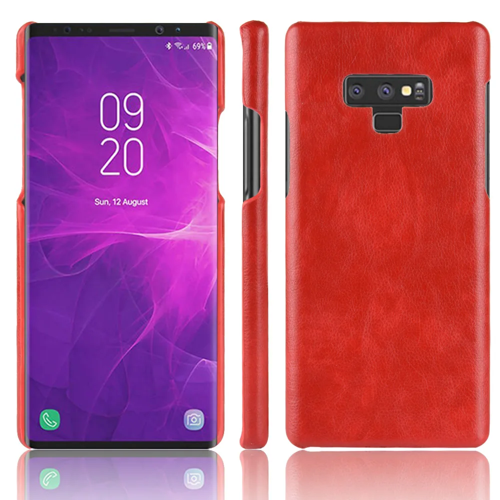 Чехол для Samsung Galaxy Note 9 Роскошный Жесткий чехол из искусственной кожи телефона Note9