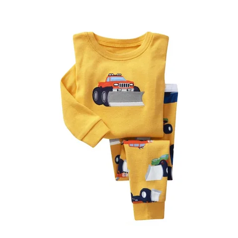 Пижама TINOLULING детская хлопковая, в мультяшном стиле, цвета в ассортименте, размеры 2Т-7Т - изображение