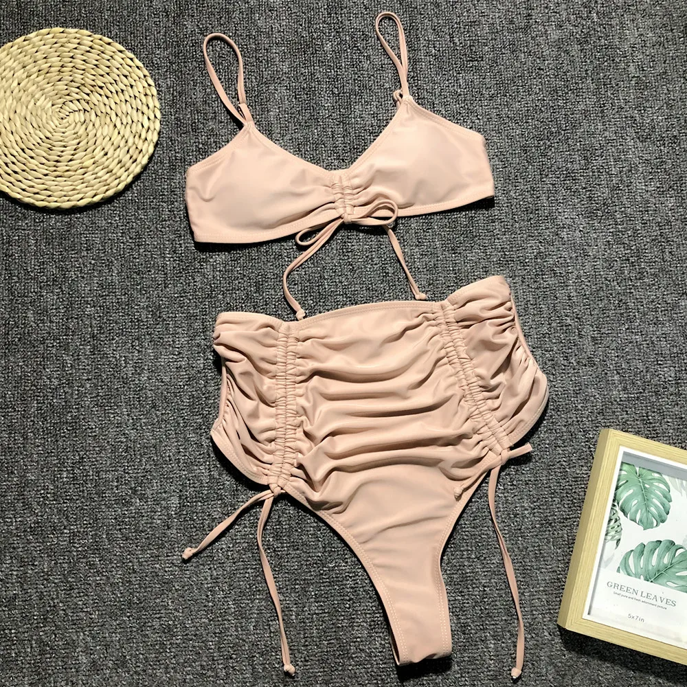 Для женщин пикантные привлекательное бикини комплекты трендовые однотонные