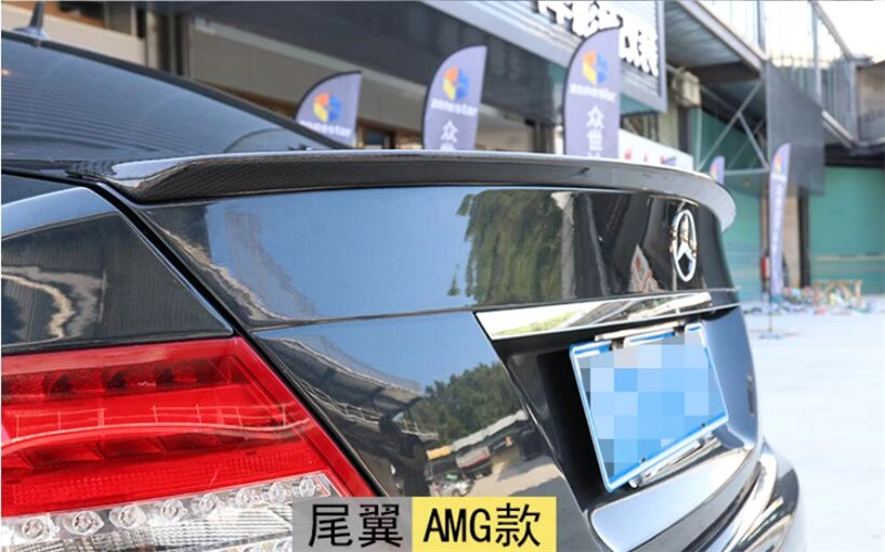 Спойлер из углеродного волокна для Mercedes Benz C Class W204 C63 C180 C200 C230 C260 C300 2007- Высокое качество Спойлеры заднего крыла