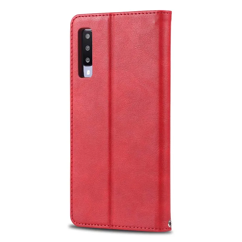 Хороший Винтажный чехол из искусственной кожи для samsung Galaxy A70 A 10 20 30 40 50 60 80 S из искусственной кожи+ мягкий цветной ТПУ чехол-книжка с подставкой