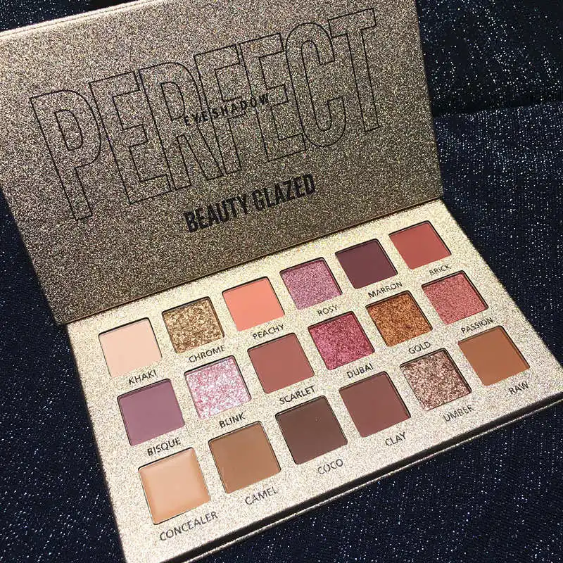 Beauty Glazed матовые мерцающие тени для век палитра макияжа блестящие пигментные