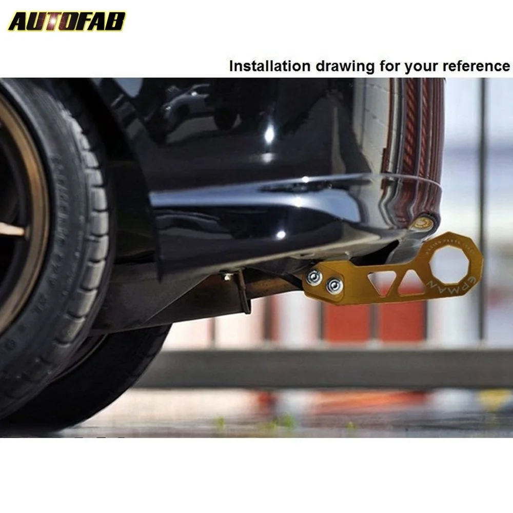 Заготовка из анодированного алюминия передний + задний буксировочный крюк