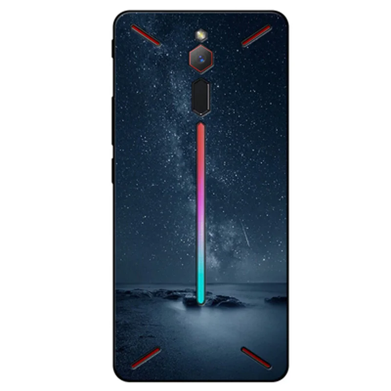Звездное раскрашенный чехол задняя крышка для zte nubia Red Magic Mars Мягкий силиконовый чехол для телефона zte nubia Red Magic Mars случаях