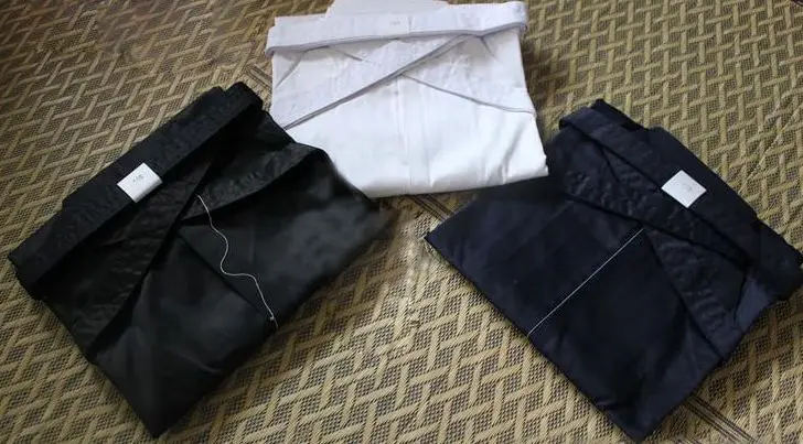 Унисекс черная/темно синяя/белая униформа hakama Kendo брюки кунг фу Хапкидо для