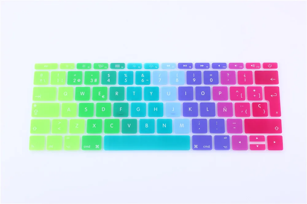 12 версия ЕС испанский чехол для клавиатуры силиконовая кожа нового Macbook дюймов