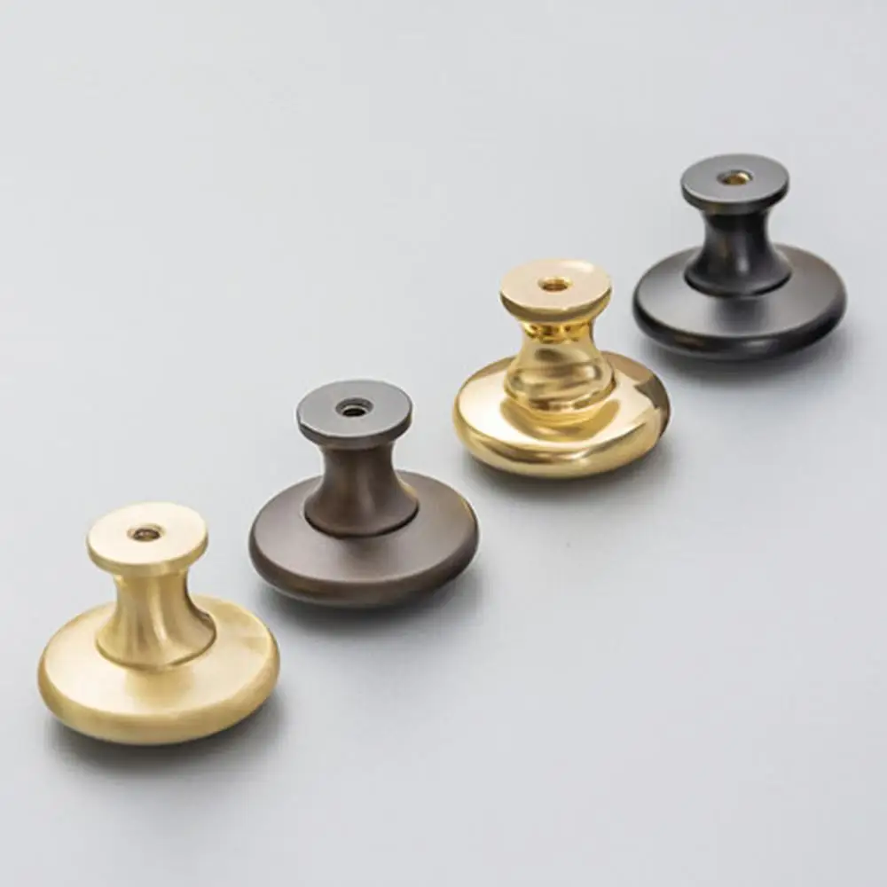 Дверная ручка из чистой меди с одним отверстием для шкафа скандинавский