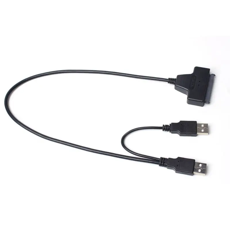 Новый USB 2 0 для SATA 7 + 15 Pin Кабель адаптер 22Pin 2.5in HDD жесткого диска кабель передачи
