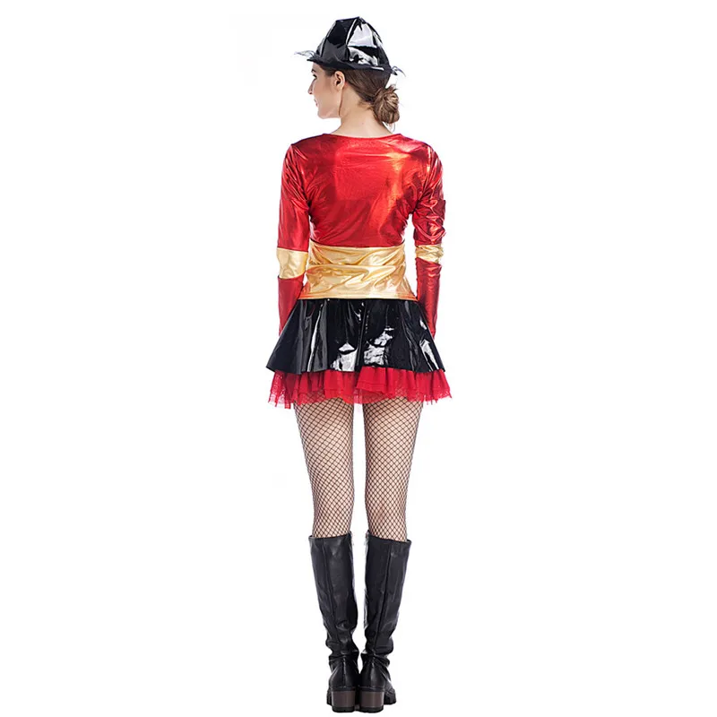 

Halloween Female firefighter Costume For Women Policewoman uniform Cosplay Purim Carnival Festival parade Masquerade Party dress