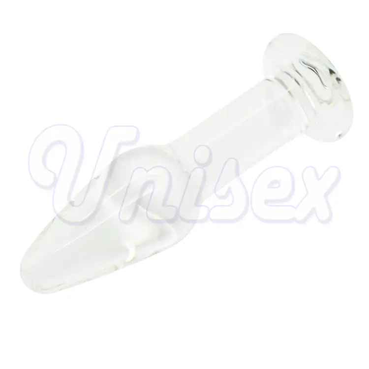 Изысканный с украшением в виде кристаллов для стимуляции точки G Стекло Анальная