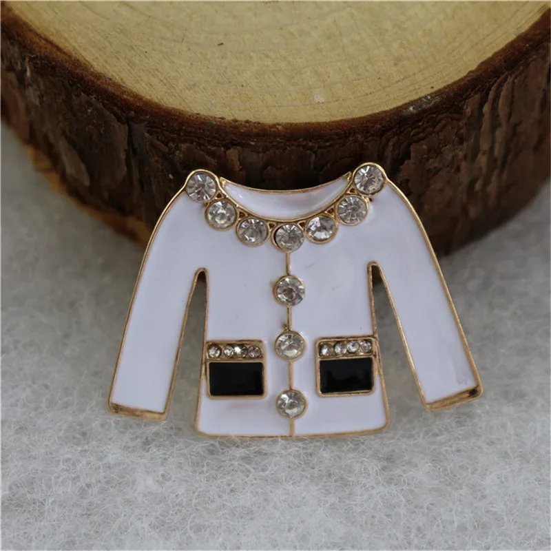 Ретро преувеличенные черно-белые капающие глазури инкрустированные стразы с