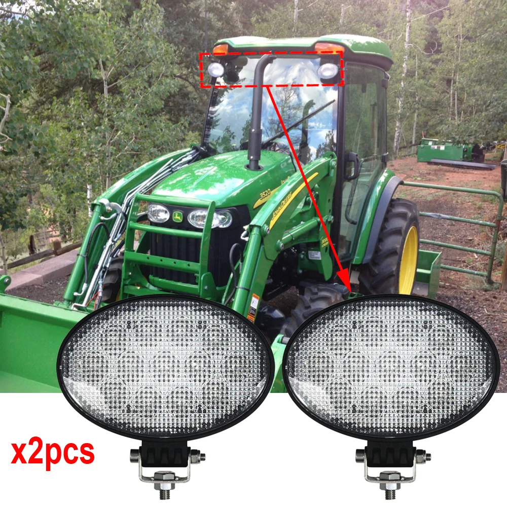 Pair Led сельскохозяйственный трактор овальные фары 39 Вт луч потока для John Deere Case IH
