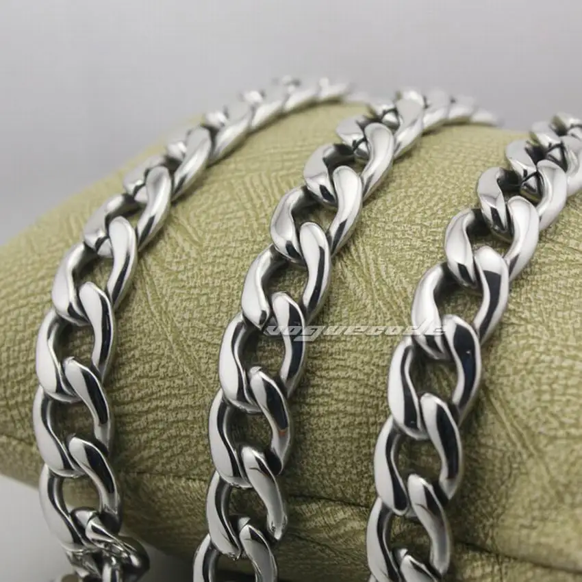18 &quot~ 36&quot 316L нержавеющая сталь мужские байкерские ожерелья 5M003|steel necklace men|necklace