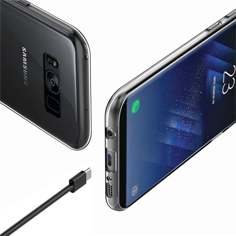 Оригинальный чехол EasyAcc для Samsung Galaxy S8 чехлы гибкий модный Ультратонкий из ТПУ plus