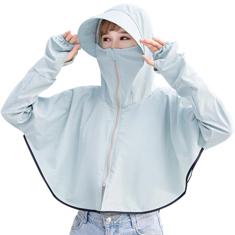Модная куртка с капюшоном Женская топы 2019 летняя новая Солнцезащитная одежда