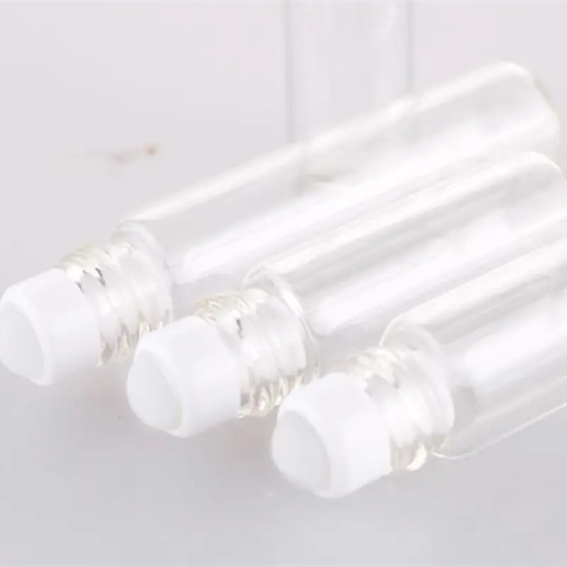 2ml 3ml 5ml roll on roller bottles for essential oils roll-on refillable perfume bottle with white lids F20173497 | Красота и