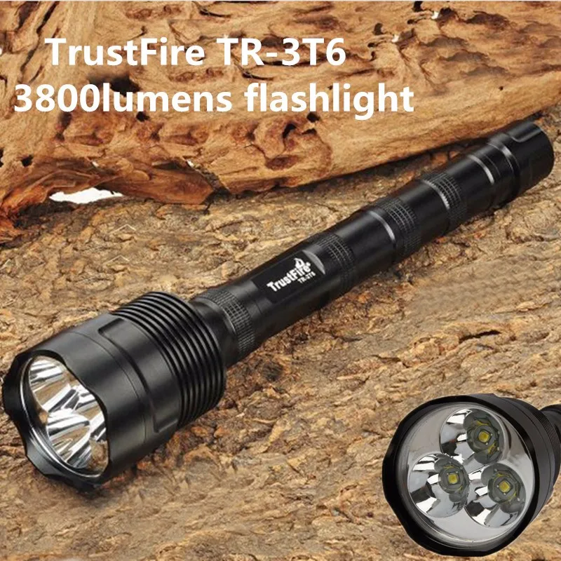 TrustFire TR-3T6 фонарик 3x XM-L2 светодиодный 3800 люмен фонарик 5 режимов работы фонарик Фонарь Лампа