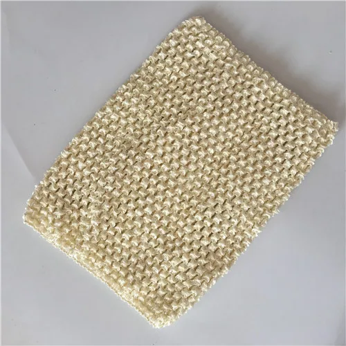 Beige 1 шт., Тюлевое рулон, 15 см x 9,2 м, эластичное вязаное крючком на груди, 20x23 см, мини-юбка ручной работы из органзы для детского шоу, подарки на день рождения, подарки на Рождество - Цвет: Beige