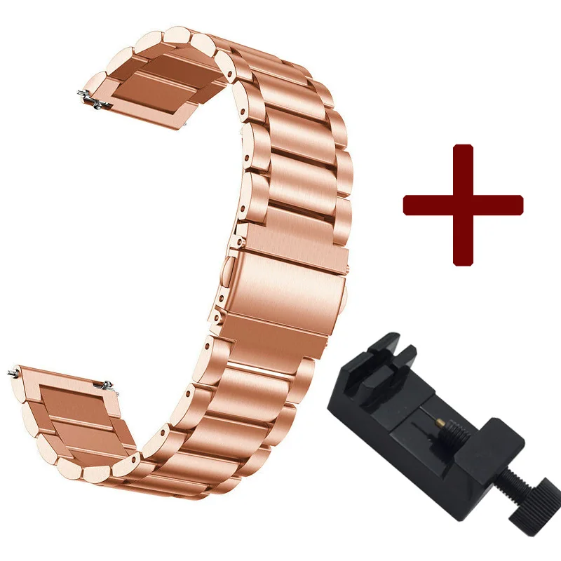 OULUCCI ремешок для часов/ремешок huawei Watch gt 20 мм/22 мм из нержавеющей стали huami amazfit bip band