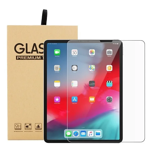 Tempered Glass Для iPad Pro 11 чехол французский Bluetooth подсветка клавиатура кожаный чехол для iPad Pro 11 дюймов Чехол Флип подставка держатель ручки - Цвет: Tempered Glass